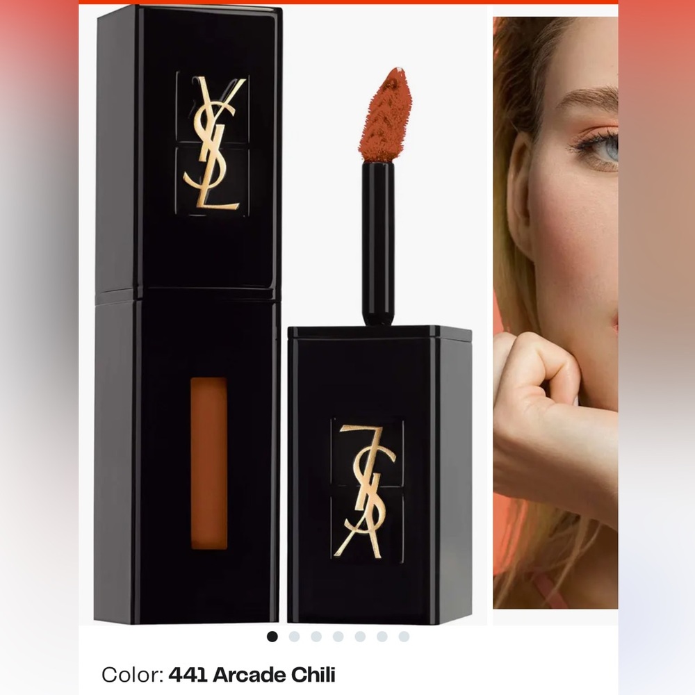 YSL Vinyl Cream Lip Stain “Arcade Chili” 441 New